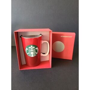 NEW! Starbucks 2015 Christmas 16oz Coffee Mug Ombre Red w/Box